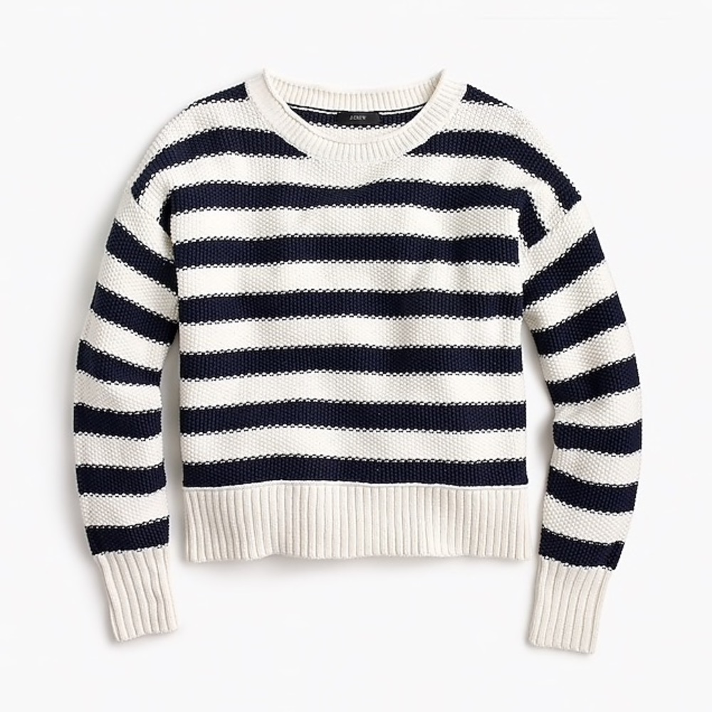 J.Crew Textured Stripe Sweater Small